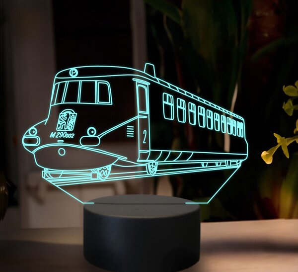 Beling 3D lampa,Slovenská strela, 16 farebná SXR2