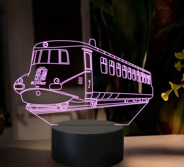 Beling 3D lampa,Slovenská strela, 16 farebná SXR2
