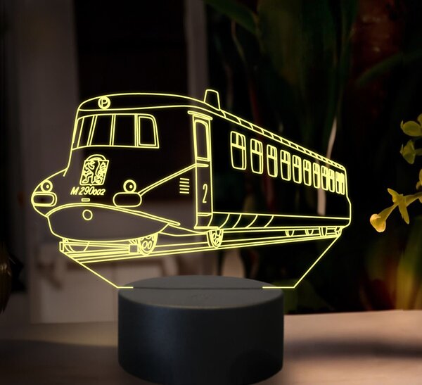Beling 3D lampa,Slovenská strela, 16 farebná SXR2