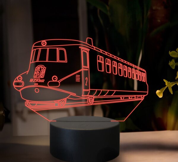 Beling 3D lampa,Slovenská strela, 16 farebná SXR2