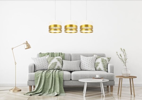 Luster na lanku MILO 3xE27/60W/230V zlatá