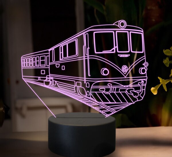 Beling 3D lampa, Motorový rušeň T47, 16 farebná SXR7