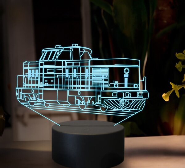 Beling 3D lampa, Motorový rušeň T444, 16 farebná SXR11