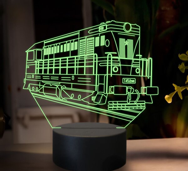 Beling 3D lampa, Motorový rušeň T458, 16 farebná SXR13