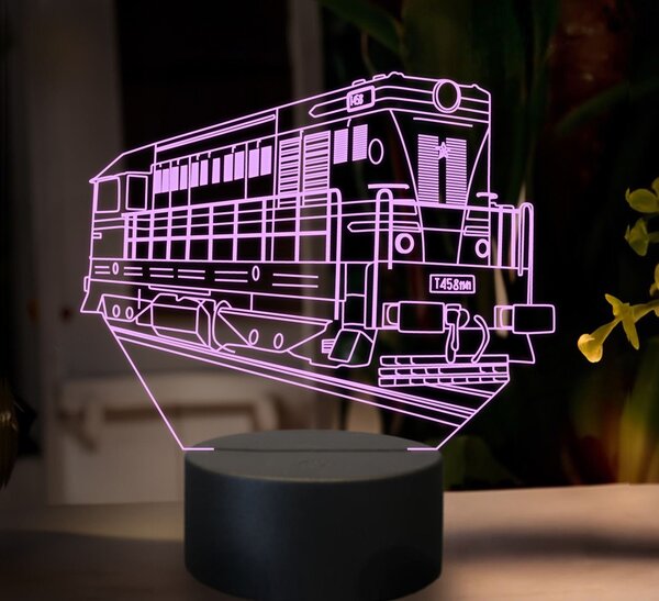 Beling 3D lampa, Motorový rušeň T458, 16 farebná SXR13
