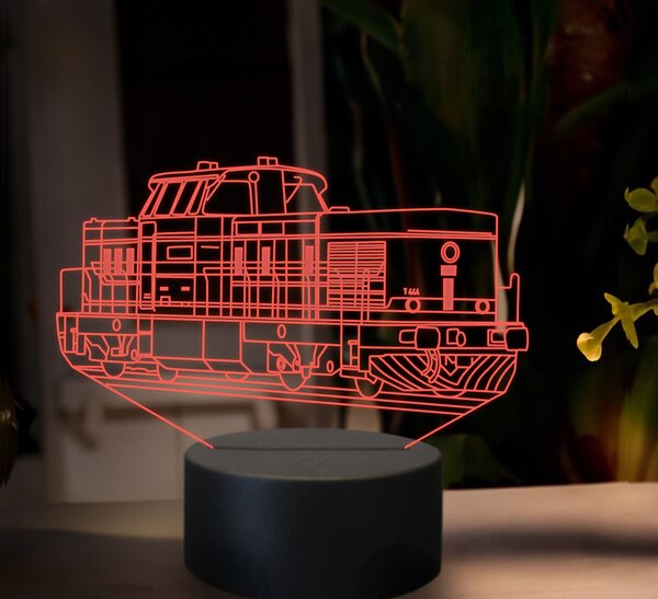 Beling 3D lampa, Motorový rušeň T444, 16 farebná SXR11