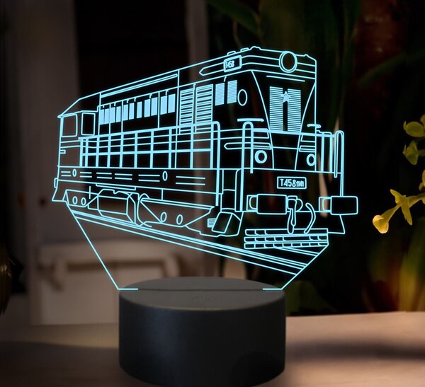 Beling 3D lampa, Motorový rušeň T458, 16 farebná SXR13
