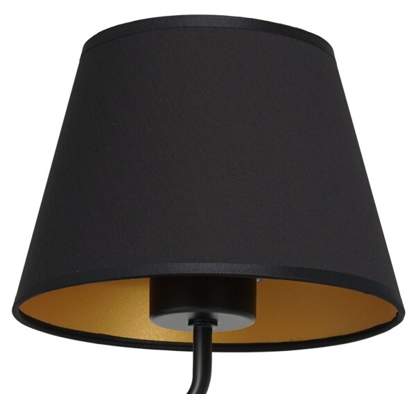 Nástenná lampa ARDEN 1xE27/60W/230V čierna/zlatá