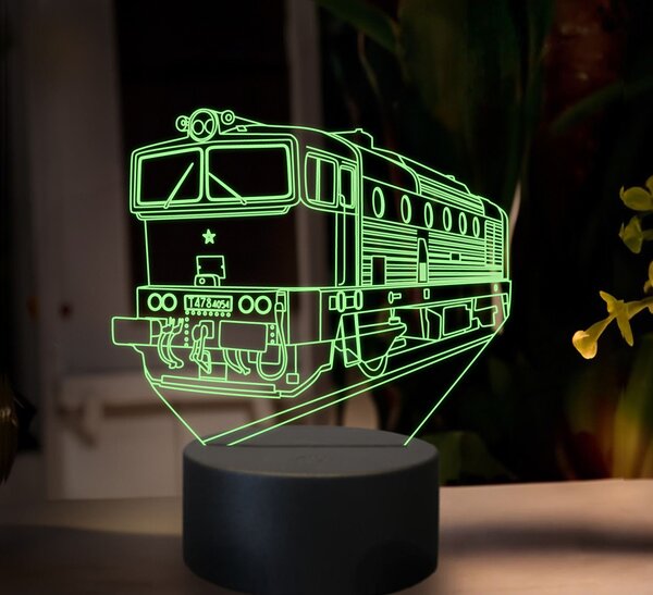 Beling 3D lampa, Motorový rušeň T478.4, 16 farebná SXR15