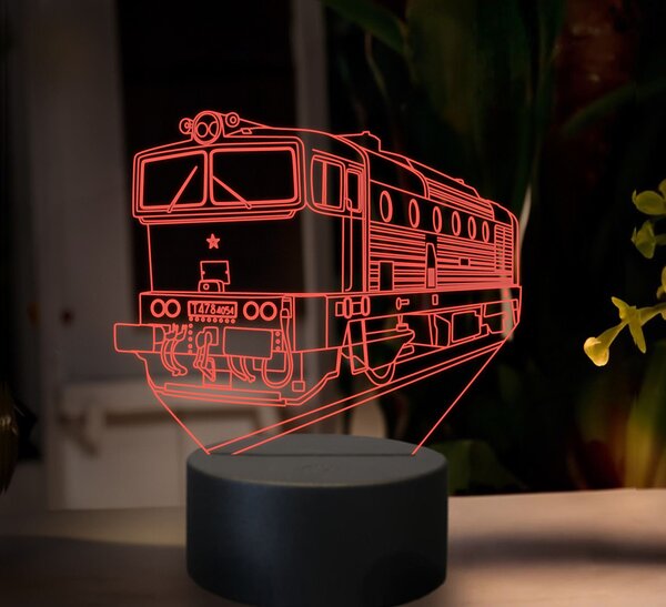 Beling 3D lampa, Motorový rušeň T478.4, 16 farebná SXR15