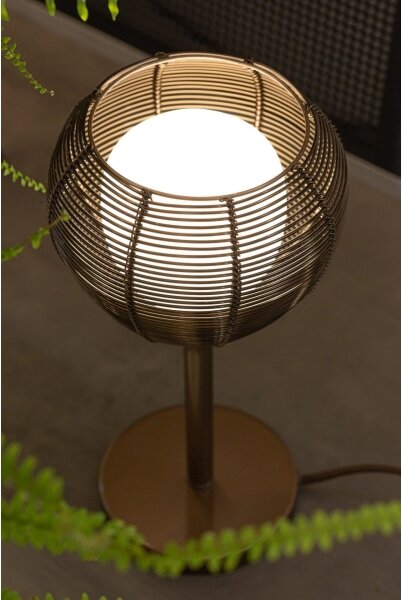 Klausen 108036 - Stolná lampa NEST 1xE14/7W/230V medená