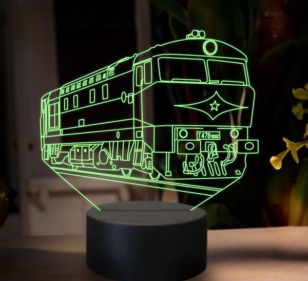 Beling 3D lampa, Motorový rušeň T478.1, 16 farebná SXR23