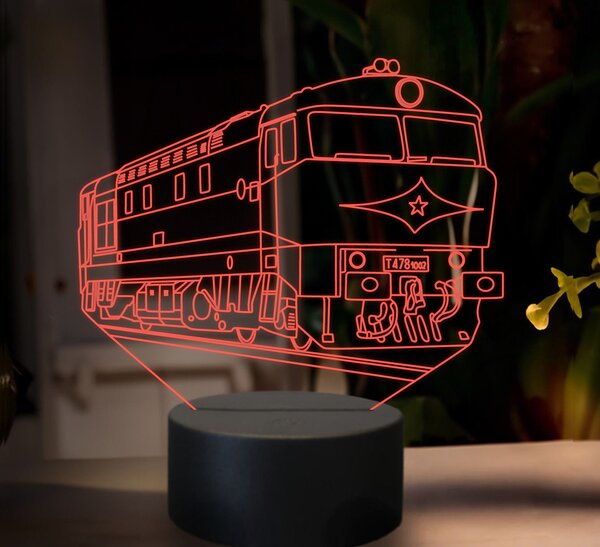 Beling 3D lampa, Motorový rušeň T478.1, 16 farebná SXR23