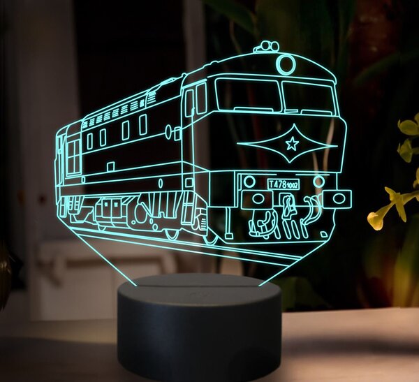 Beling 3D lampa, Motorový rušeň T478.1, 16 farebná SXR23