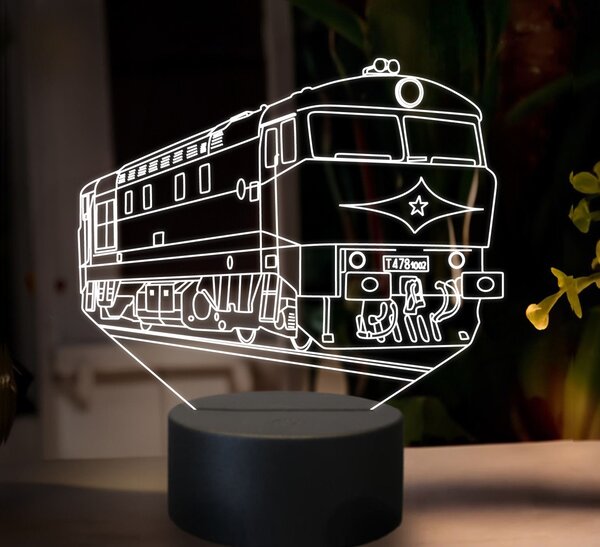 Beling 3D lampa, Motorový rušeň T478.1, 16 farebná SXR23