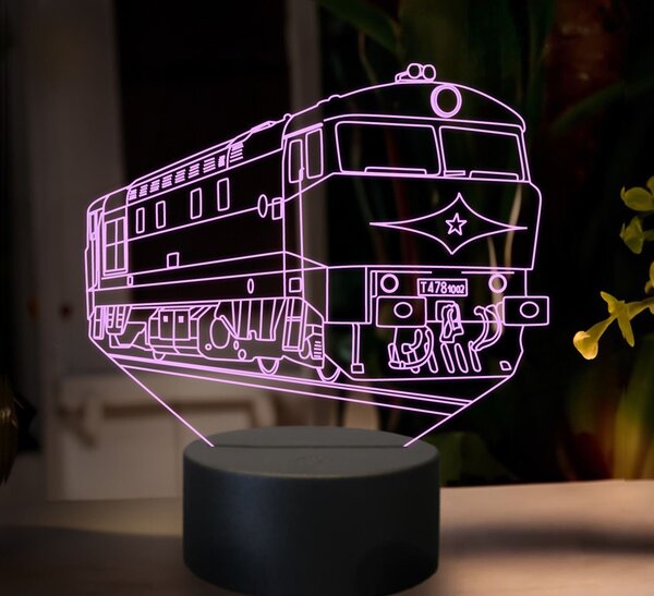 Beling 3D lampa, Motorový rušeň T478.1, 16 farebná SXR23