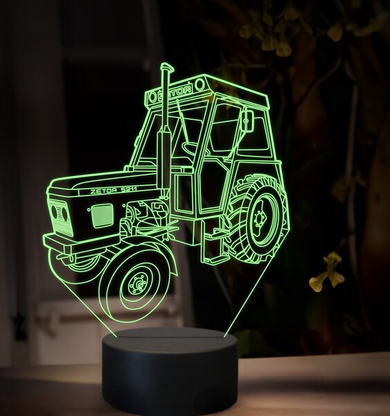 Beling 3D lampa,Zetor 5211, 16 farebná U45