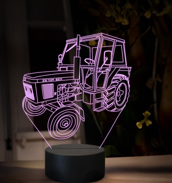 Beling 3D lampa,Zetor 6211, 16 farebná U46