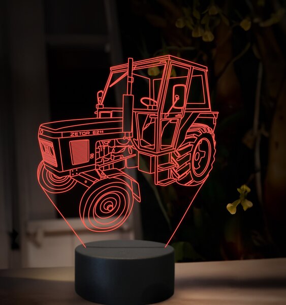 Beling 3D lampa,Zetor 6211, 16 farebná U46