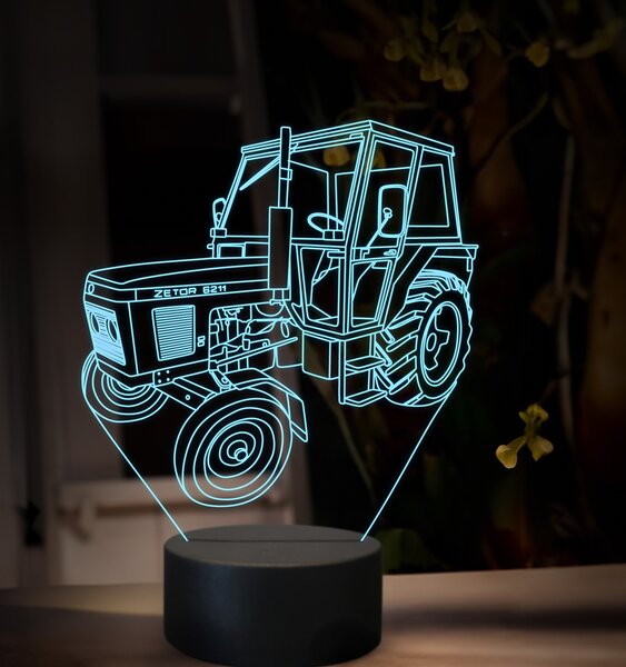 Beling 3D lampa,Zetor 6211, 16 farebná U46