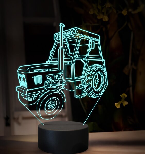 Beling 3D lampa,Zetor 5211, 16 farebná U45