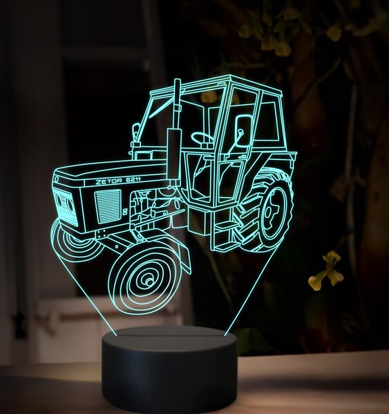 Beling 3D lampa,Zetor 6211, 16 farebná U46
