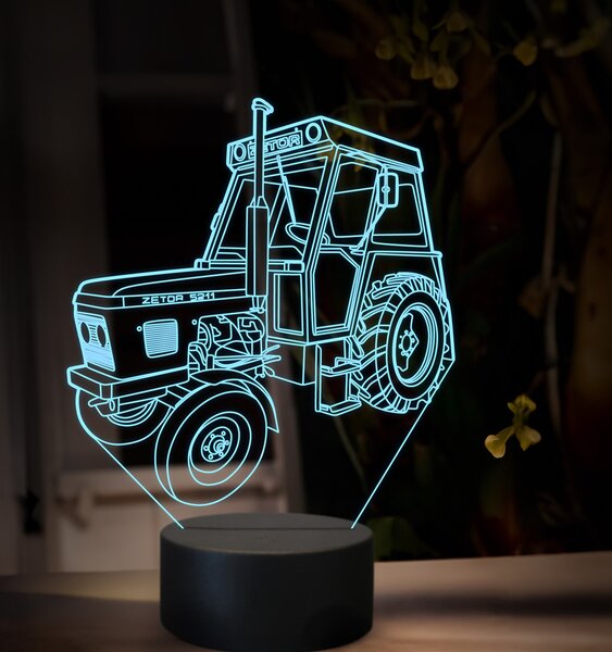 Beling 3D lampa,Zetor 5211, 16 farebná U45
