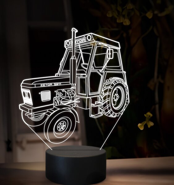 Beling 3D lampa,Zetor 5211, 16 farebná U45