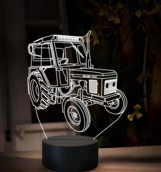 Beling 3D lampa,Zetor 7711, 16 farebná U47