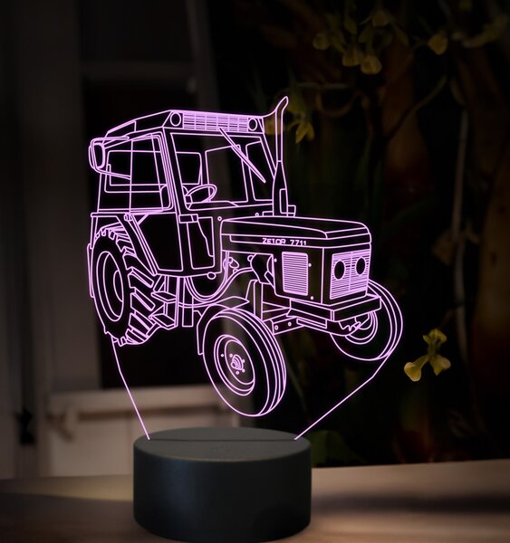 Beling 3D lampa,Zetor 7711, 16 farebná U47