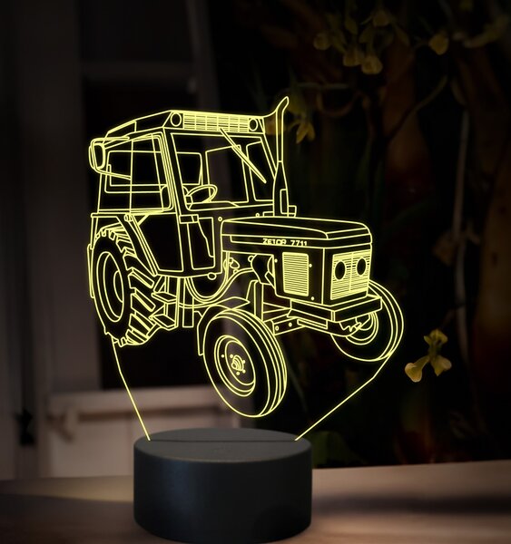 Beling 3D lampa,Zetor 7711, 16 farebná U47