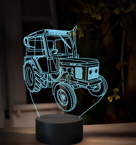 Beling 3D lampa,Zetor 7711, 16 farebná U47