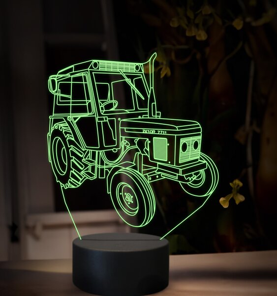 Beling 3D lampa,Zetor 7711, 16 farebná U47