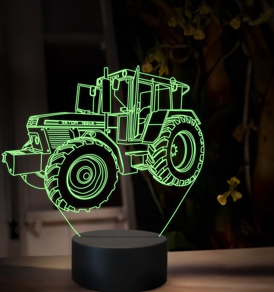 Beling 3D lampa,Zetor crystal 16245, 16 farebná U49