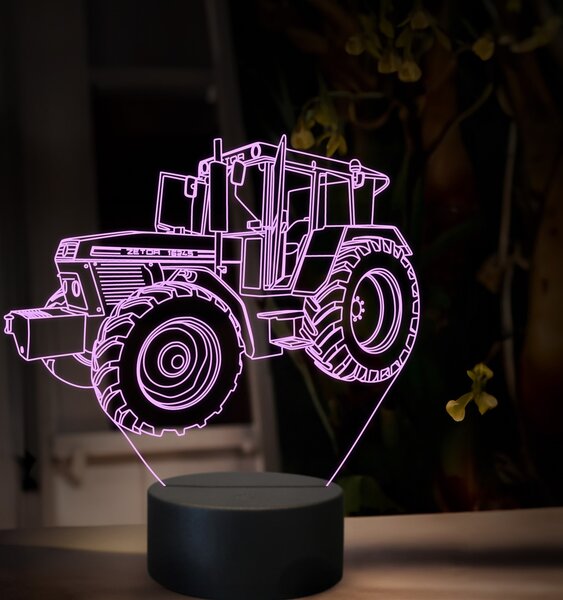 Beling 3D lampa,Zetor crystal 16245, 16 farebná U49