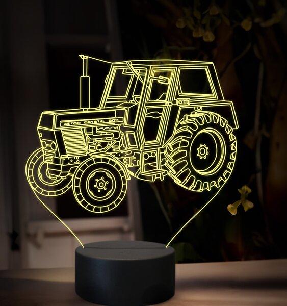 Beling 3D lampa,Zetor 8011 crystal ,16 farebná U51