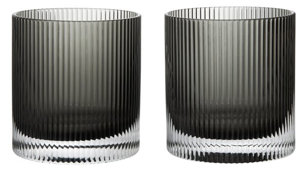 Poháre Ripple Tumbler Smoked Grey – set 2 ks