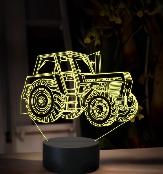 Beling 3D lampa,Zetor crystal 10045 ,16 farebná U52