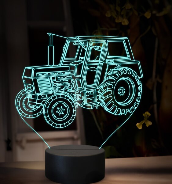 Beling 3D lampa,Zetor 8011 crystal ,16 farebná U51