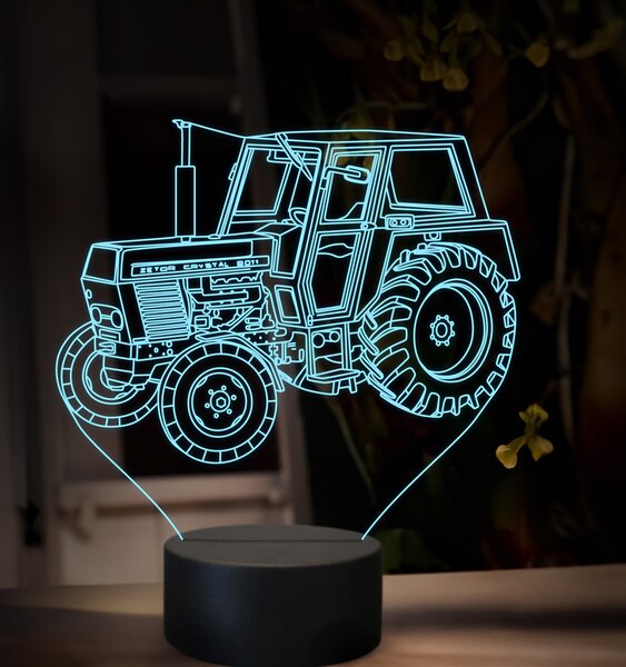 Beling 3D lampa,Zetor 8011 crystal ,16 farebná U51