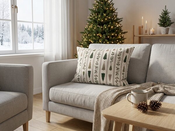 Bavlnená obliečka na vankúš HOLLY PINES 50x70 cm, farebná