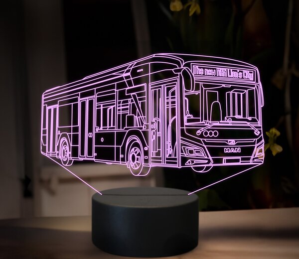 Beling 3D lampa,Man lion's city, 16 farebná GS10