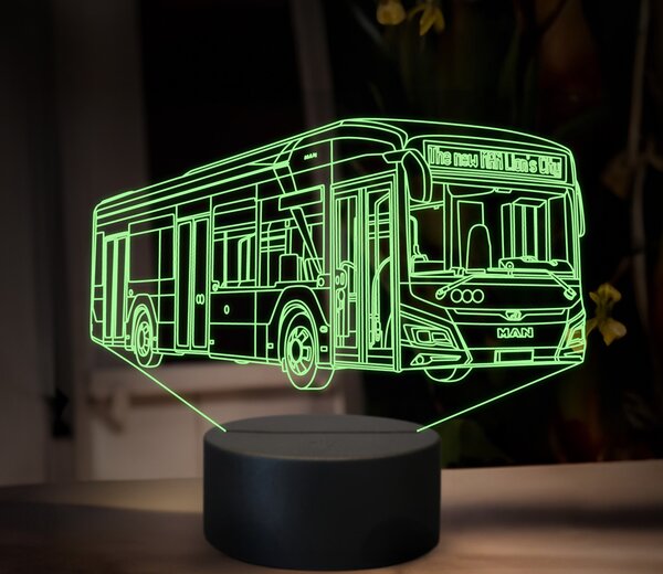 Beling 3D lampa,Man lion's city, 16 farebná GS10