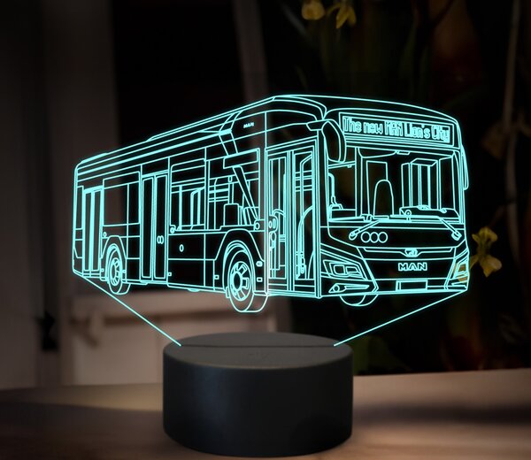 Beling 3D lampa,Man lion's city, 16 farebná GS10