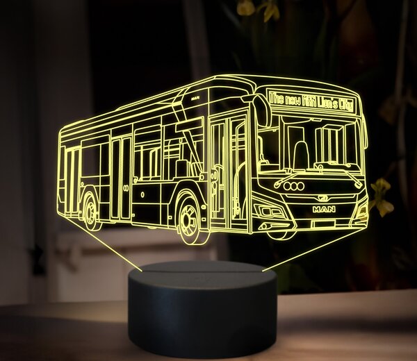 Beling 3D lampa,Man lion's city, 16 farebná GS10
