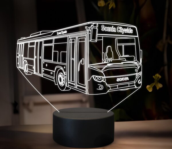 Beling 3D lampa,Scania Citywide, 16 farebná GS12