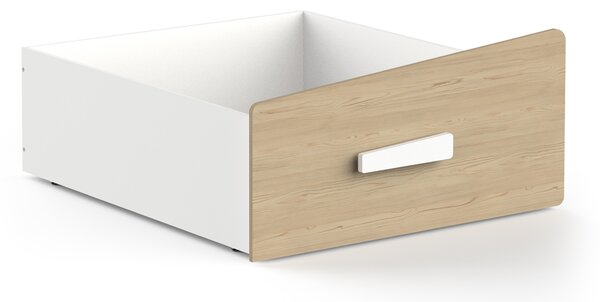 Detská posteľ s úložným boxom Cabane 90x200 - biela