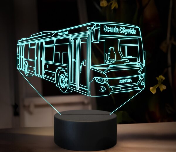 Beling 3D lampa,Scania Citywide, 16 farebná GS12