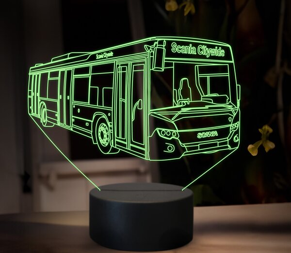 Beling 3D lampa,Scania Citywide, 16 farebná GS12