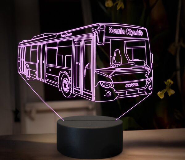 Beling 3D lampa,Scania Citywide, 16 farebná GS12